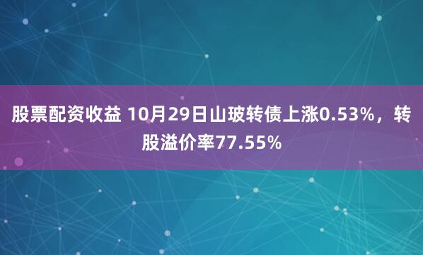 股票配资收益 10月29日山玻转债上涨0.53%，转股溢价率77.55%